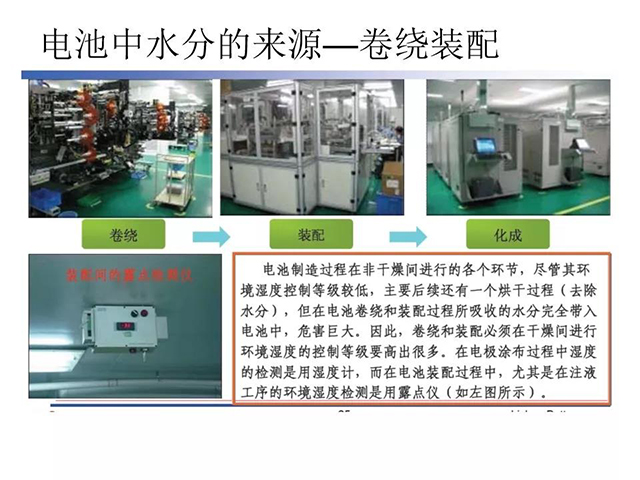 電池中水分的來源